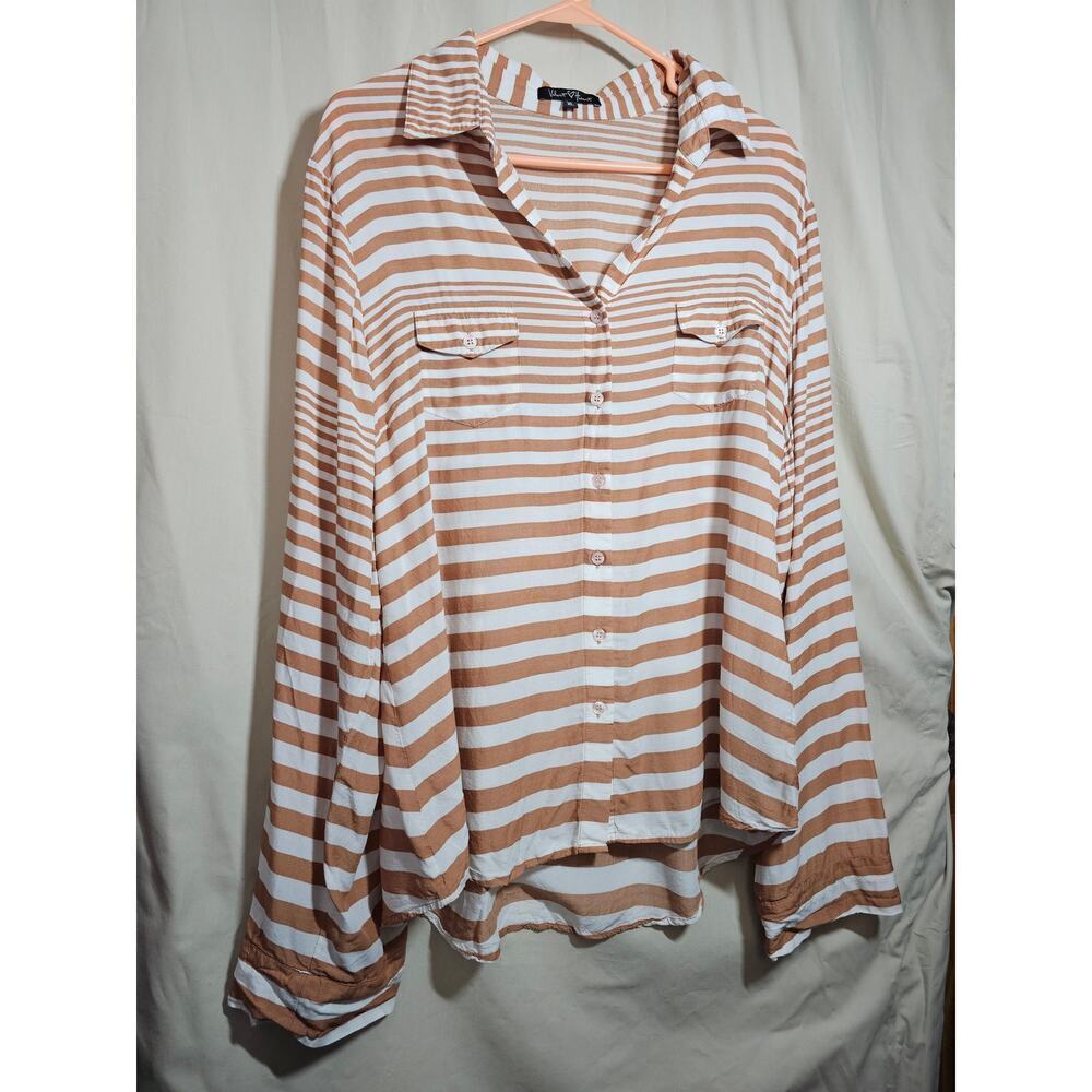 Velvet Heart XL shirt. white/brown.